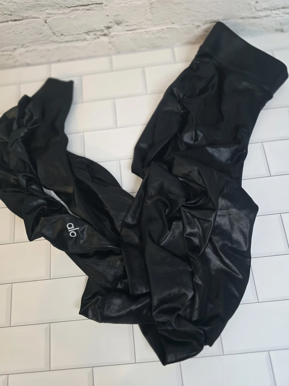 ALO Yoga Goddess Black High-Waist Leggings Sz S
